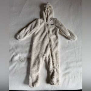The North Face Cream Kids Footie One Piece